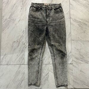 Vintage 80s Jordache Black Acid Wash Jeans
